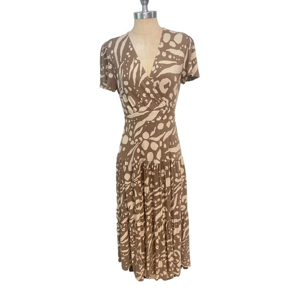 Cabi New NWT Swoon Dress #6147 Taupe ivory Pattern $158 Size Small - Picture 2 of 7